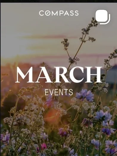 "March Events" content post made for Felix Luck, Compass